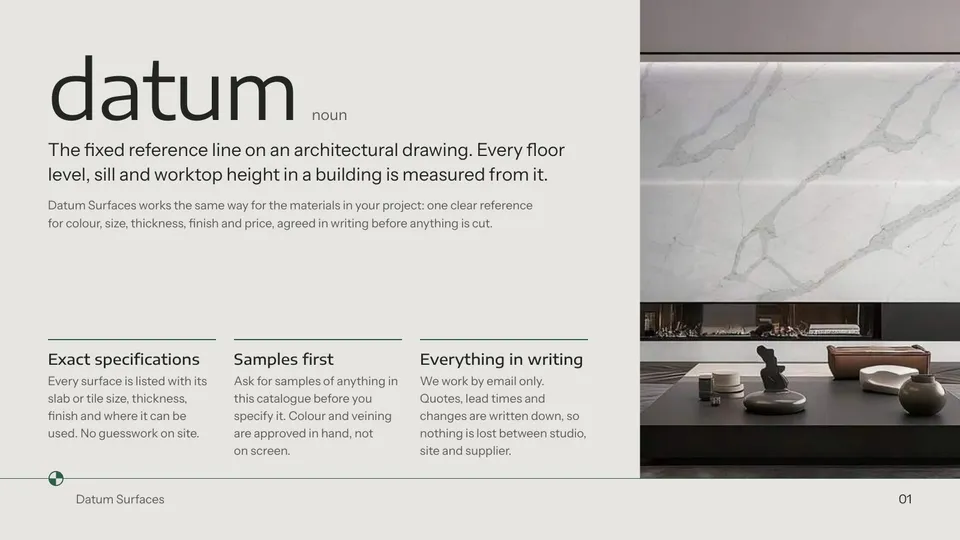 Datum: the reference line every level is measured from