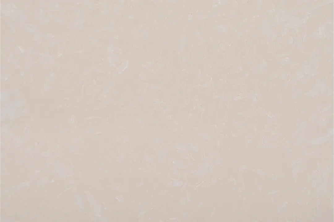 Crema Pura engineered marble slab: even, warm cream beige