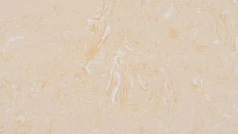 Pesca engineered marble: peach-cream ground with apricot and ochre swirls and short white streaks