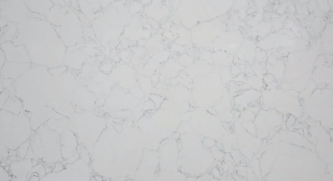 Rete Bianca engineered marble slab: a fine grey web on white