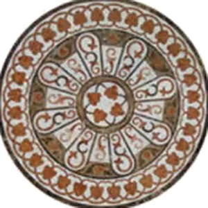 Waterjet medallions, design 3