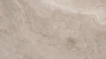 Athens Wood marble, cross cut: drifting taupe clouds with wavy pale lines
