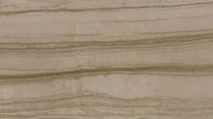 Athens Wood marble, vein cut: straight olive-brown bands on taupe