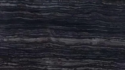 Black Wood marble: black ground with close parallel grey and white lines like wood grain