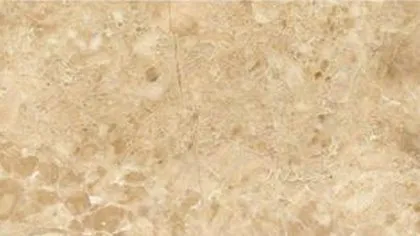Classical Beige marble: mottled sand tones with small brown spots