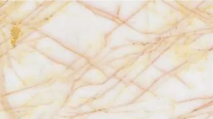 Golden Spider marble: dense web of thin rust and gold veins on milky white