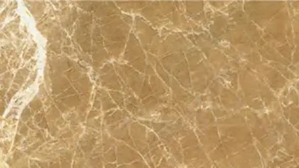 Light Emperador marble: fine cream veins netted over mid brown