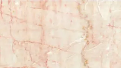 Rose Beige marble: fine coral-red veins on pinkish cream